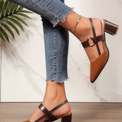 Sandales à talons hauts avec bride cheville pour femme