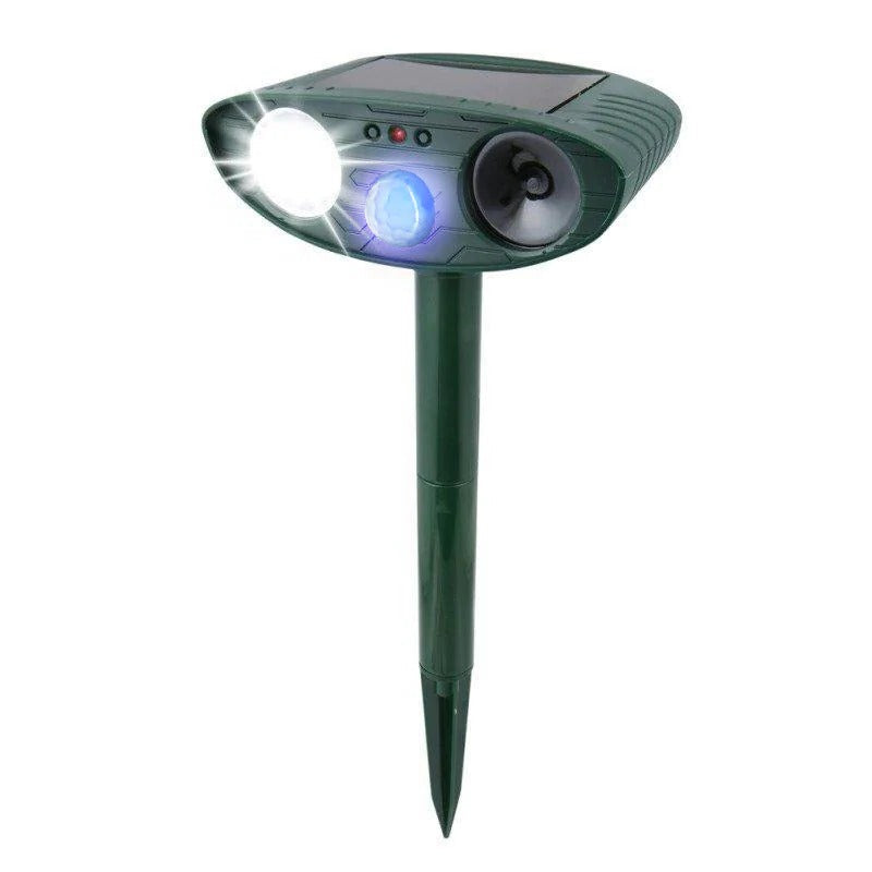 Lampe solaire répulsive pour animaux d'extérieur