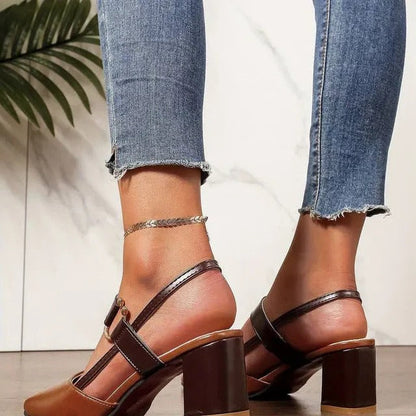 Sandales à talons hauts avec bride cheville pour femme