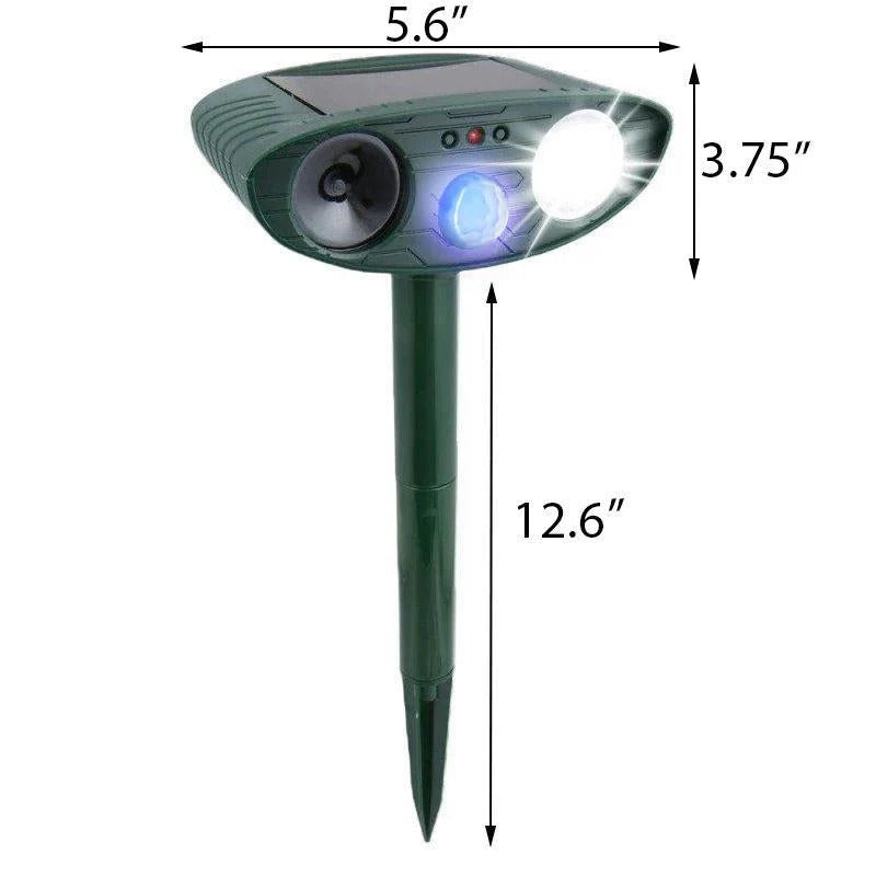Lampe solaire répulsive pour animaux d'extérieur