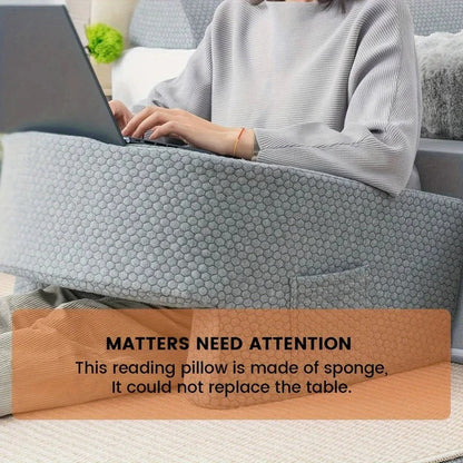 Oreiller de lecture confortable avec dossier et accoudoirs
