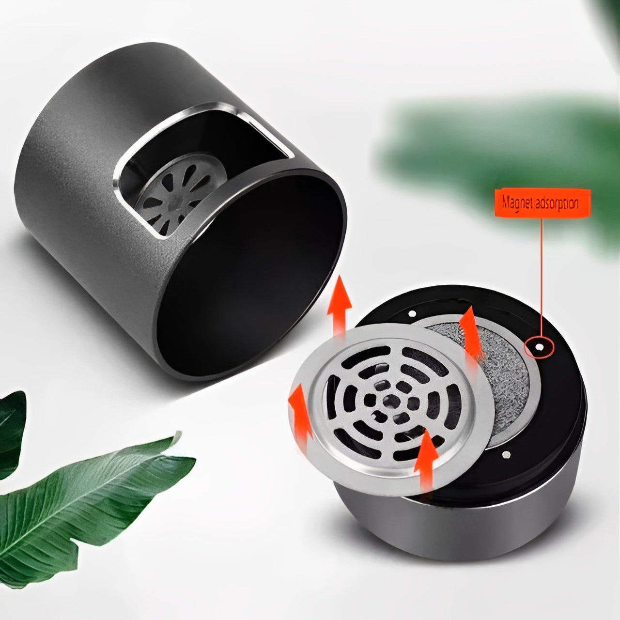 Cendrier purificateur d'air portable avec chargement USB