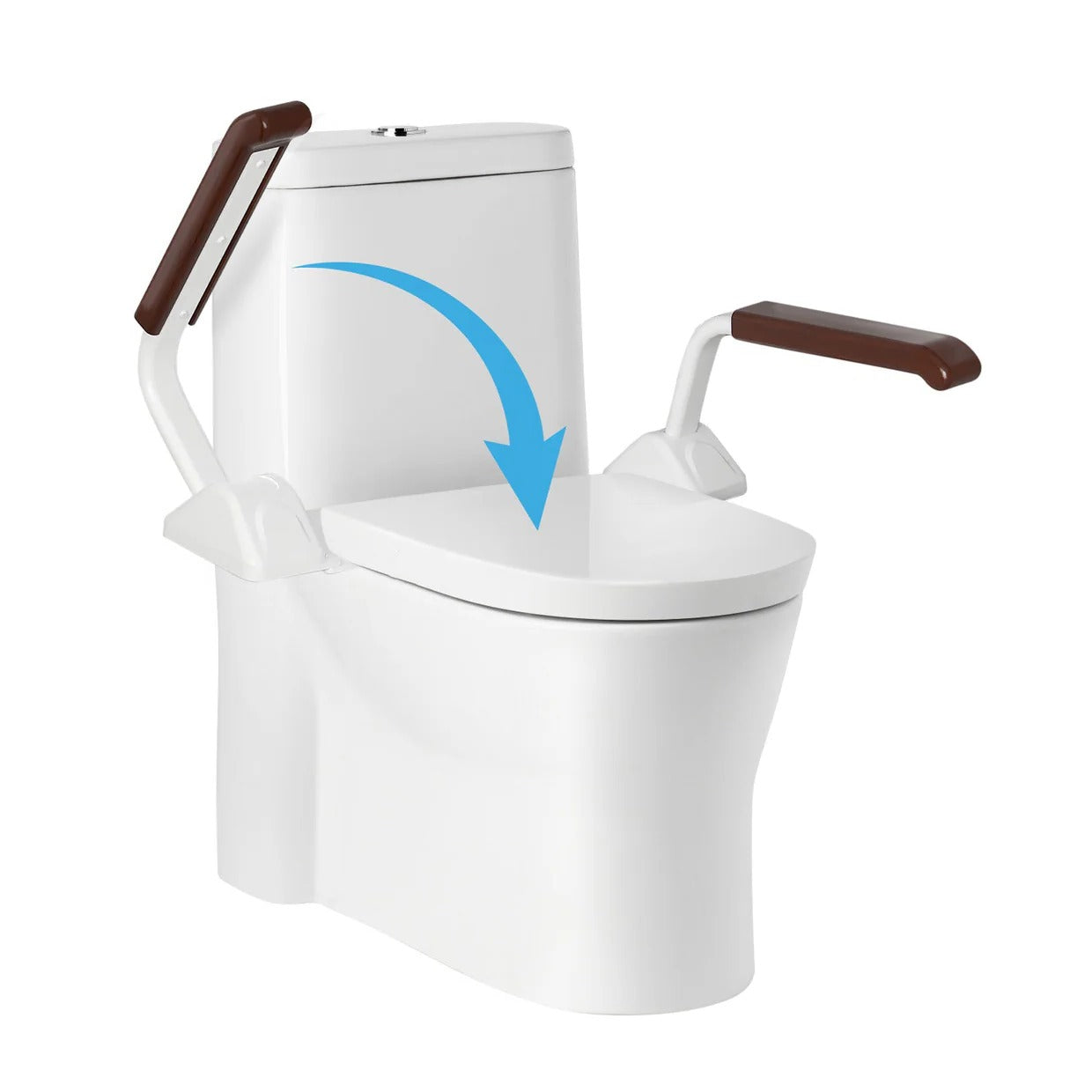Barre d'appui de salle de bain robuste avec poignées de soutien