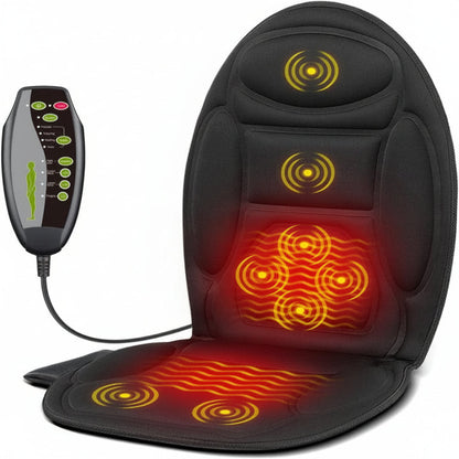 Heated Massage Car Seat Cushion with Vibration Relief - Ortekor
