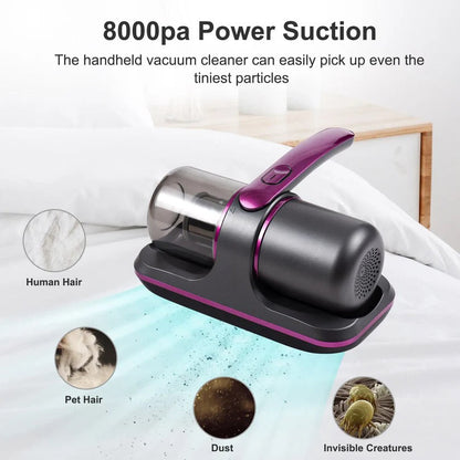 Nettoyeur de matelas portable UV avec forte aspiration