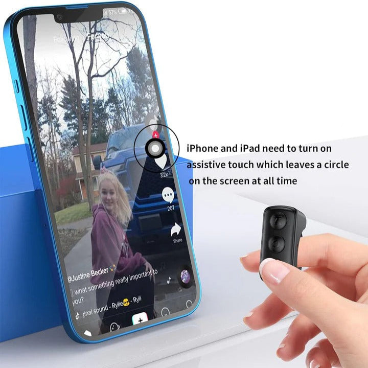 Contrôleur vidéo de bague intelligente pour clips de médias sociaux