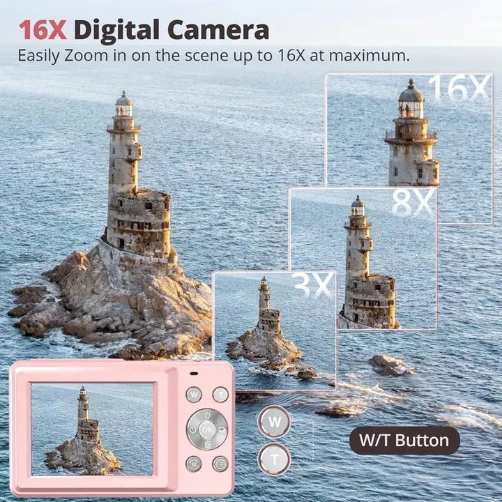 Mini appareil photo numérique rétro classique avec écran LCD