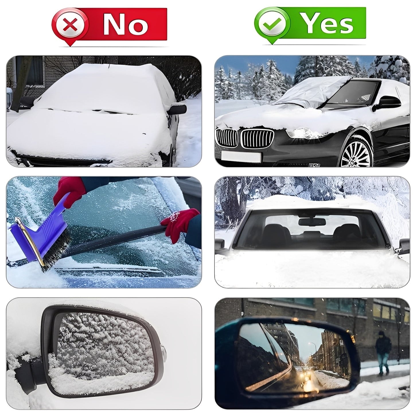 Pare-soleil de protection universel pour pare-brise de voiture