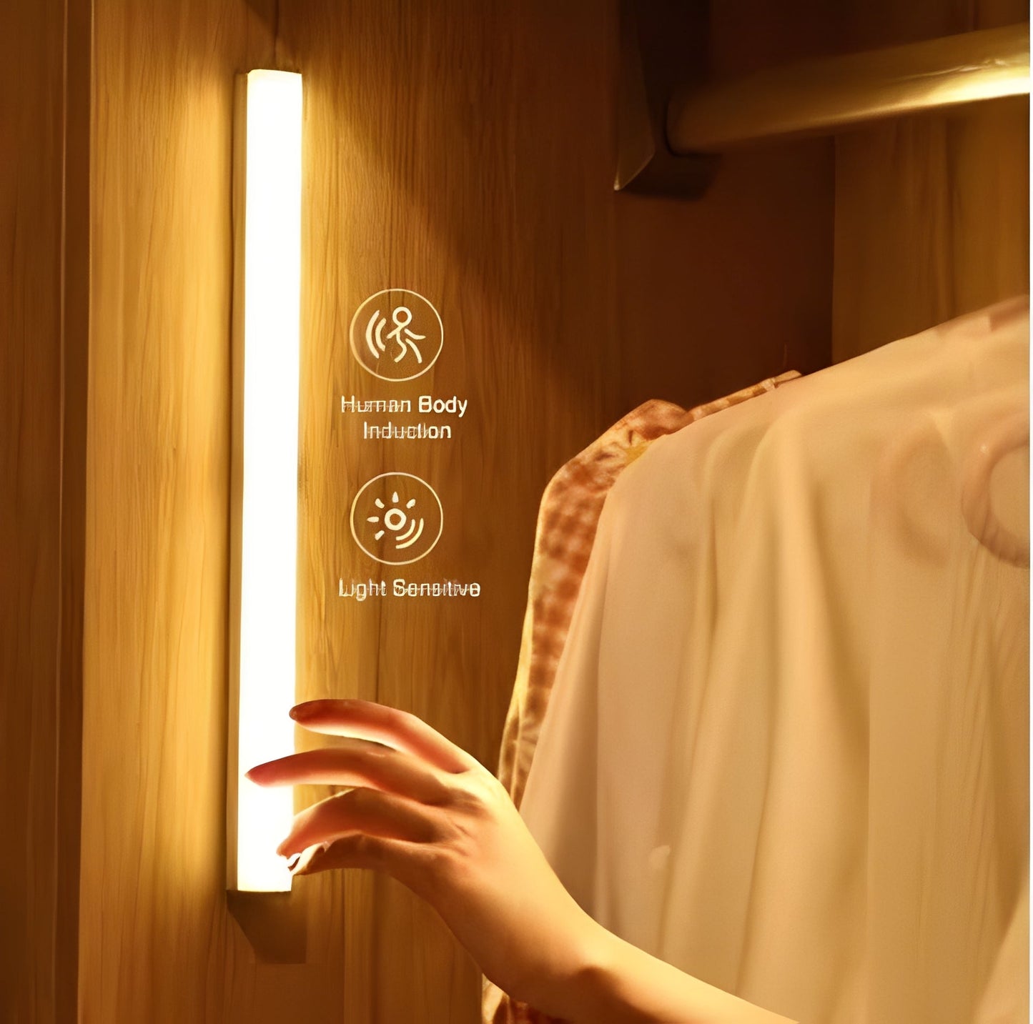 Bande LED automatisée avec effet de lumière blanc chaud