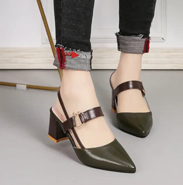 Sandales à talons hauts avec bride cheville pour femme