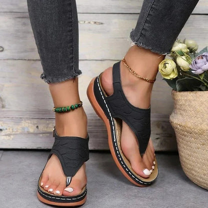 Sandales orthopédiques confortables pour femmes avec semelles souples