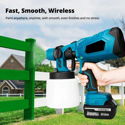 Pistolet à peinture électrique portable avec buse réglable