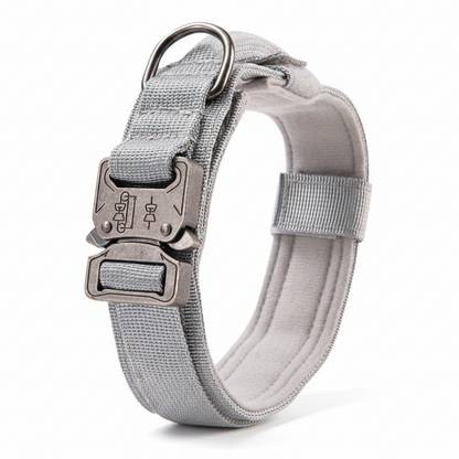 Padded Tactical Dog Collar with Handle – Adjustable Heavy-Duty Nylon for Training, Walks & Active Dogs