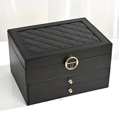 Boîte de rangement à bijoux empilable avec plusieurs compartiments