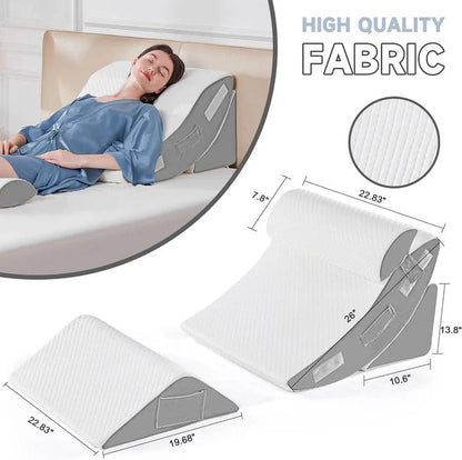 Ensemble de 4 oreillers de soutien de lit confortables