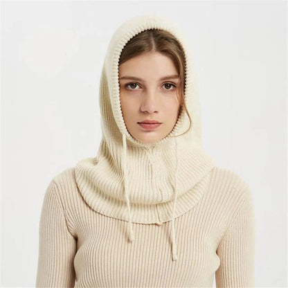 Bonnet en cachemire chaud et douillet avec bord côtelé doux