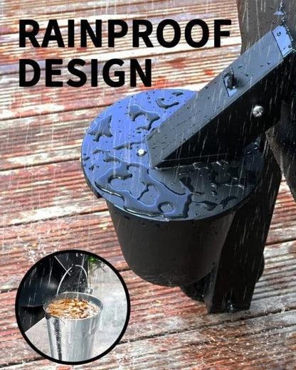 Bac d'égouttage avec couvercle pour gestion des graisses de barbecue à granulés – Insert lavable et installation sans outil pour une cuisine extérieure propre