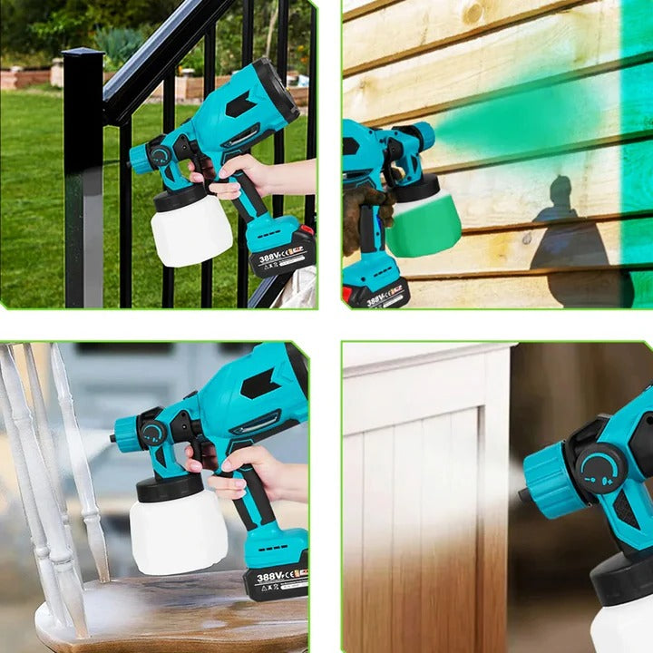 Pistolet à peinture électrique portable avec buse réglable