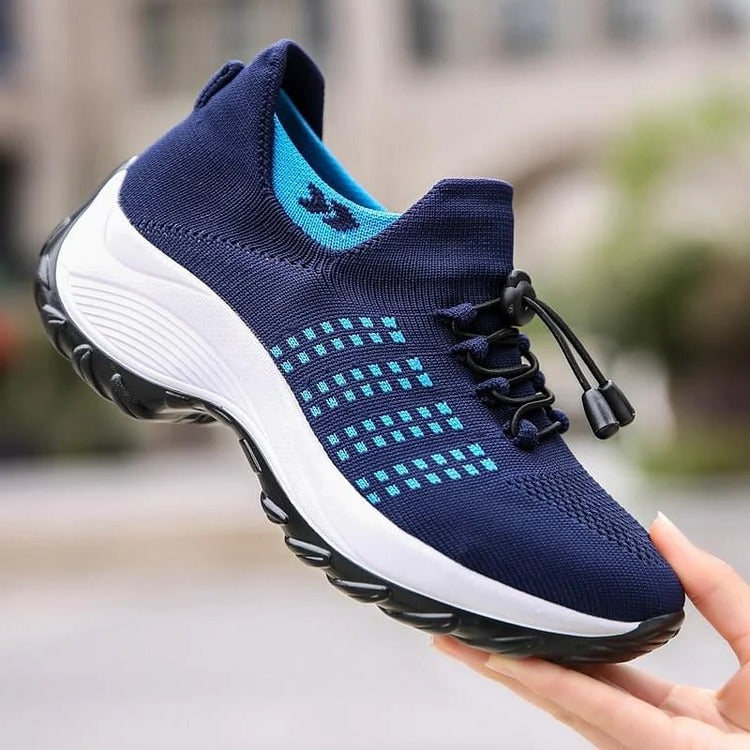 Chaussures de marche confortables avec bout large et soutien de la voûte plantaire pour soulager les douleurs aux pieds – Chaussures de sport confortables pour la fasciite plantaire