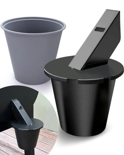 Bac d'égouttage avec couvercle pour gestion des graisses de barbecue à granulés – Insert lavable et installation sans outil pour une cuisine extérieure propre