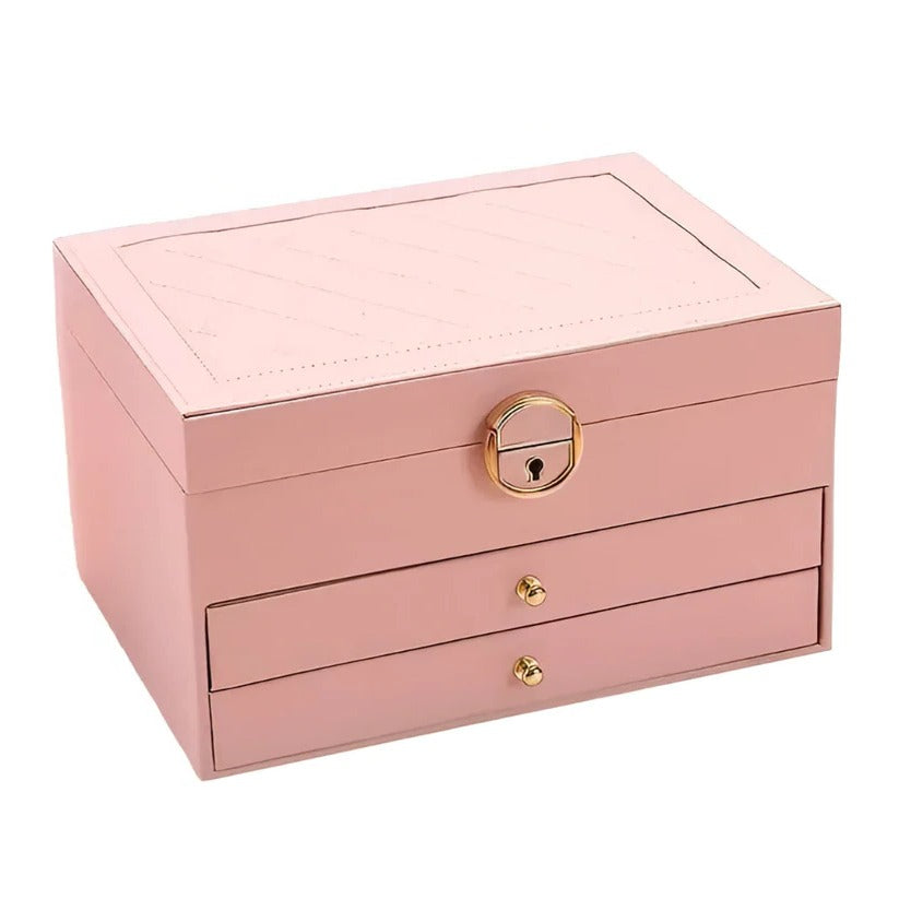 Boîte de rangement à bijoux empilable avec plusieurs compartiments