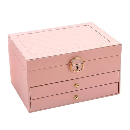 Boîte de rangement à bijoux empilable avec plusieurs compartiments