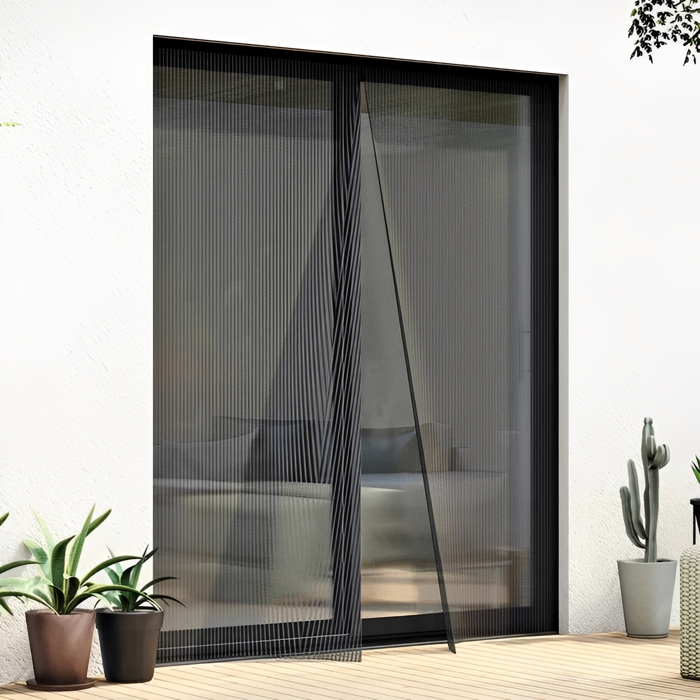 Moustiquaire de porte magnétique pour la protection contre les insectes