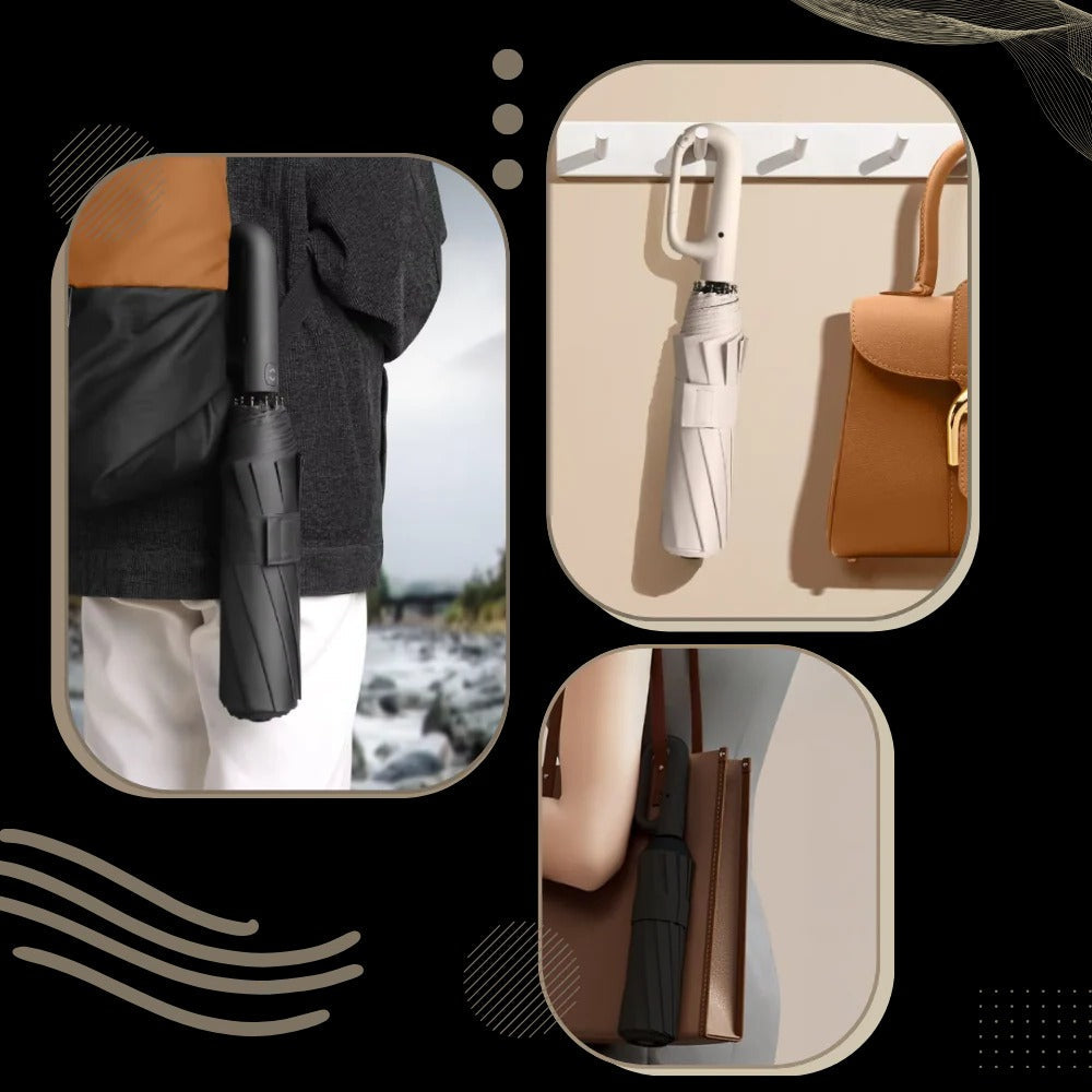 Parapluie de tempête compact et imperméable