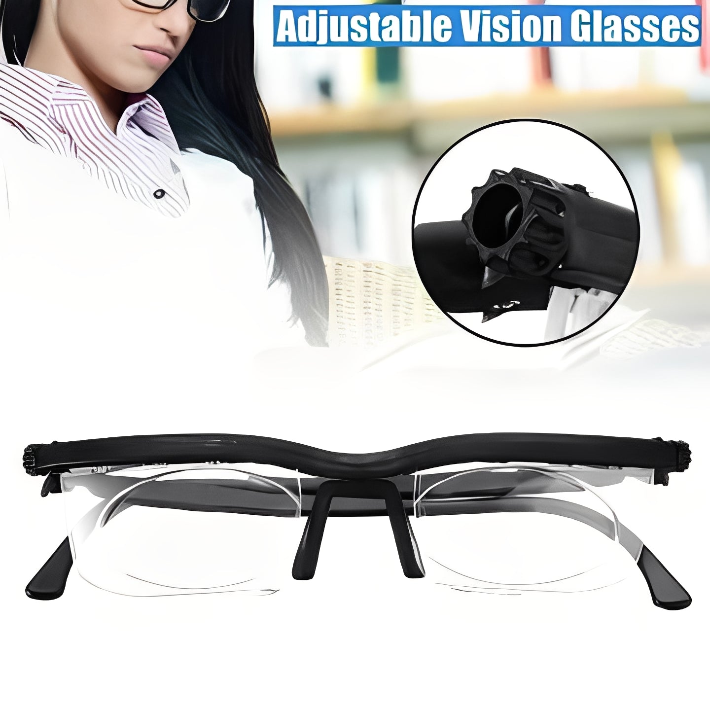 Lunettes de lecture sans ordonnance avec contrôle facile de la mise au point