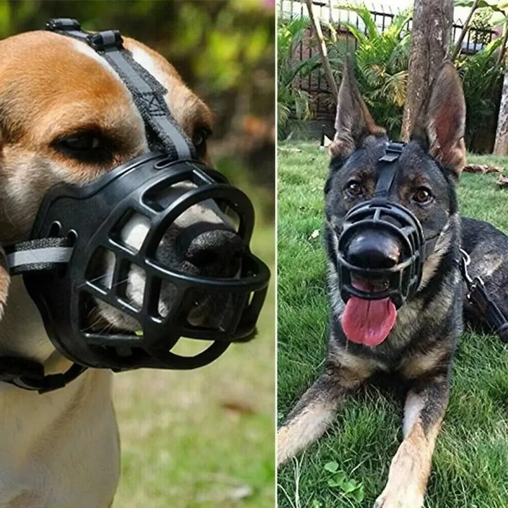 Muselière confortable pour animaux de compagnie avec sangles de fixation souples