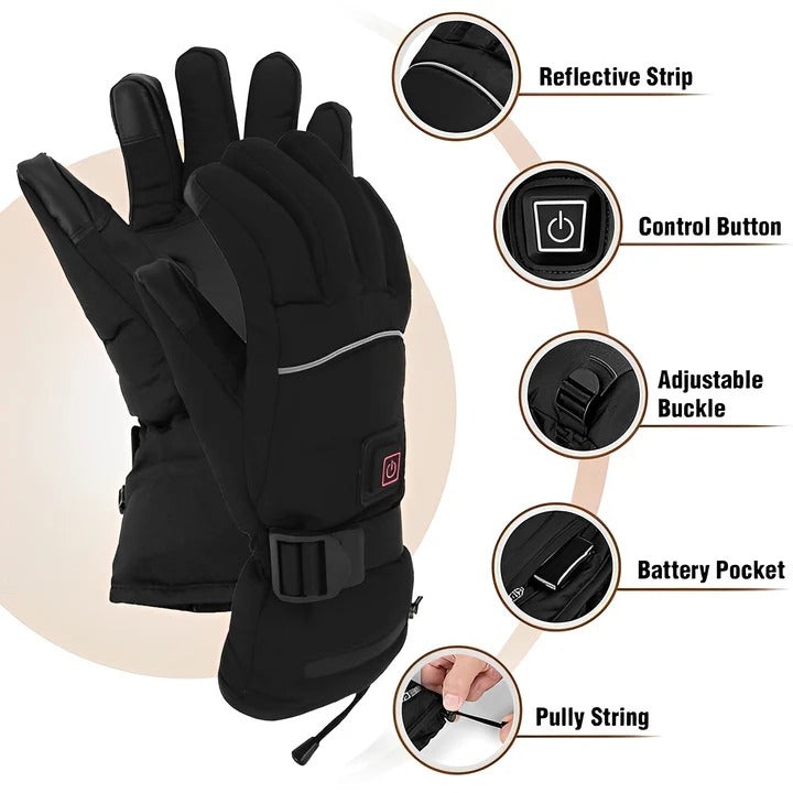 Gants chauffants rechargeables pour temps froid