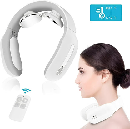 Collier de massage chauffant avec réglages de vitesse ajustables