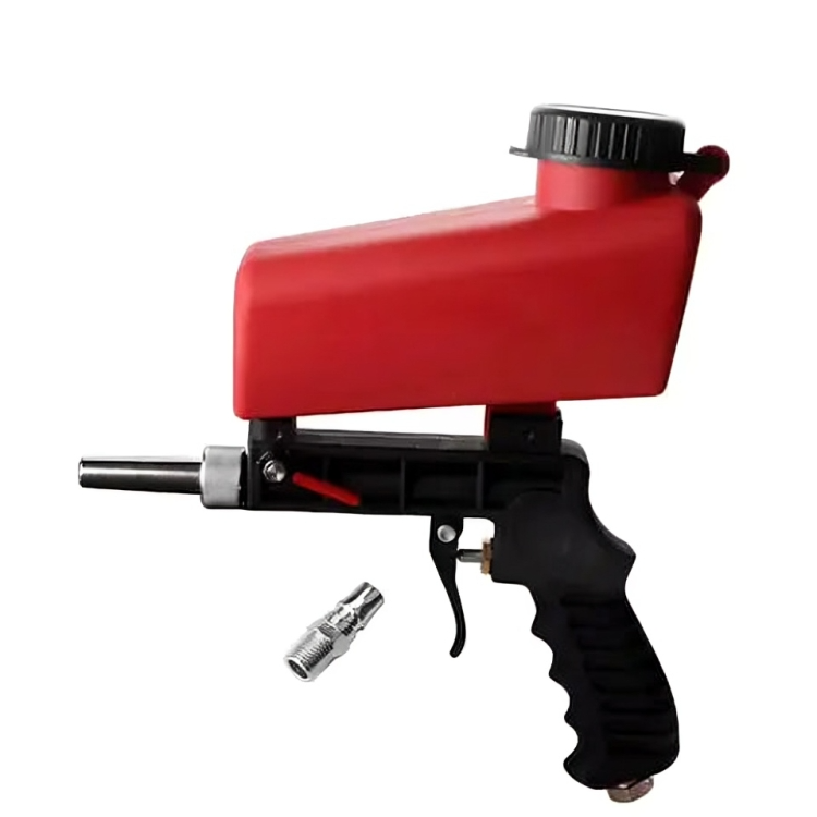 Air-Powered Abrasive Blaster with Steel Construction and 0.26 in Nozzle for Garage Workshop Auto Body Prep Corrosion Stripping