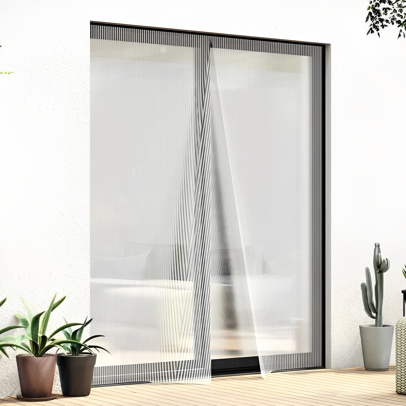 Moustiquaire de porte magnétique pour la protection contre les insectes