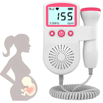 Portable Baby Heartbeat Monitor with Screen and Audio - Ortekor
