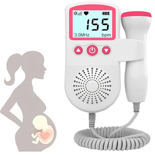 Portable Baby Heartbeat Monitor with Screen and Audio - Ortekor