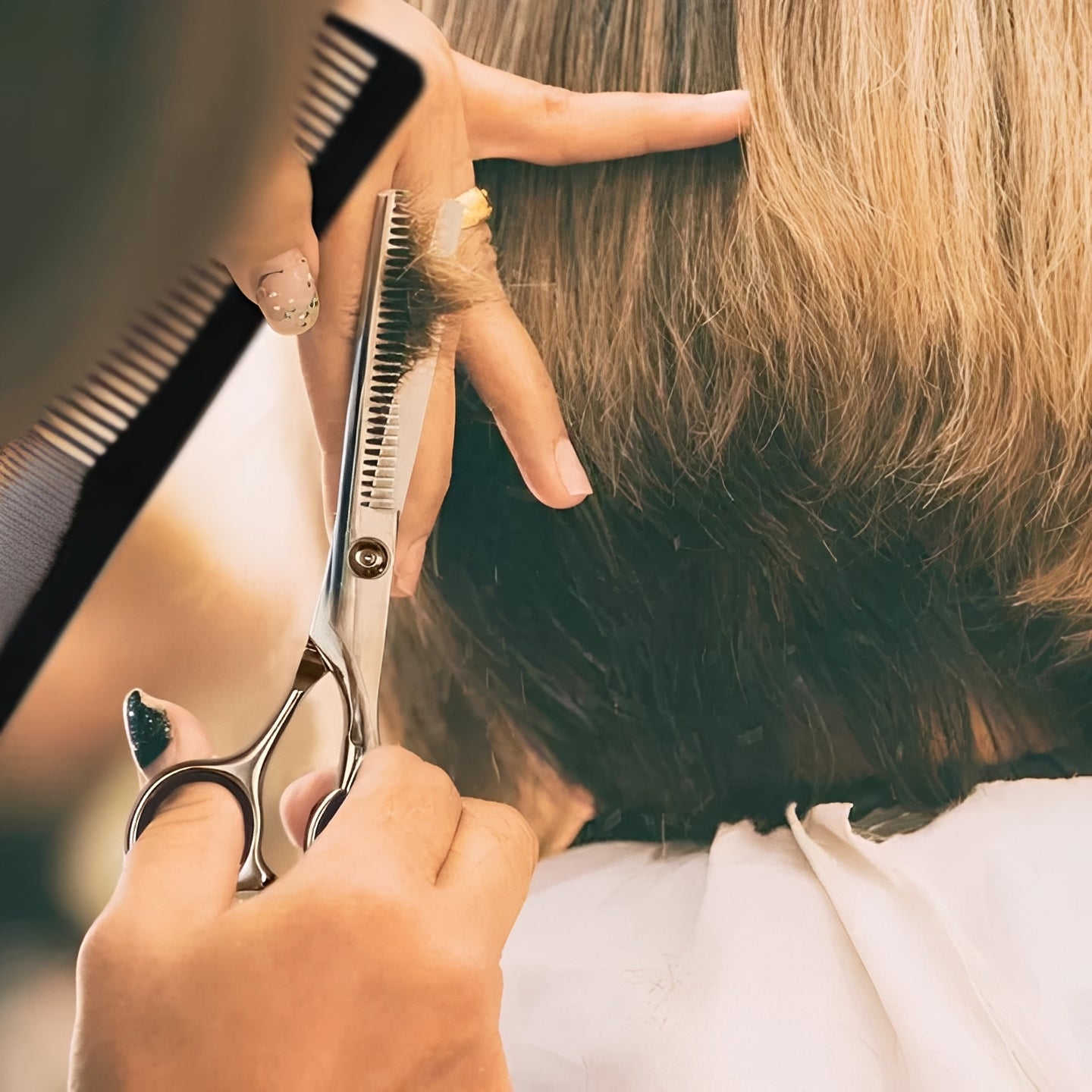 Kit de coupe de cheveux Premium avec ciseaux sculpteurs et accessoires