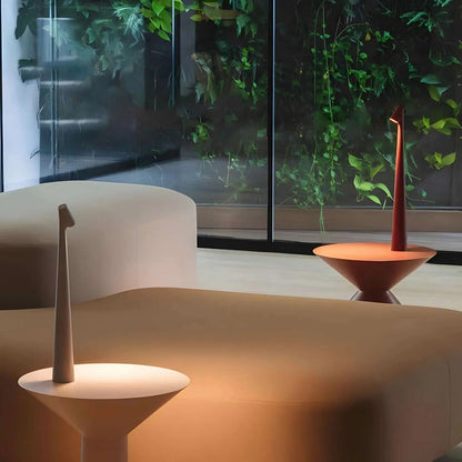Lampe de bureau portable en métal avec luminosité réglable et port USB