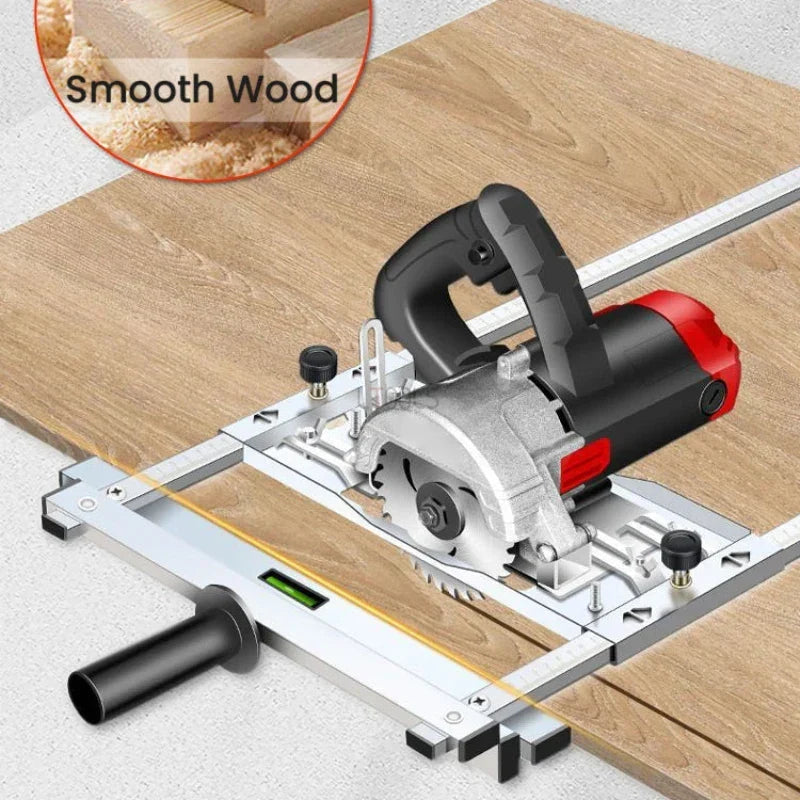 Stainless Steel Edge Guide for Woodworking | Dual Ruler with Quick-Release Clamp for Accurate Straight Cuts & Rip Cuts