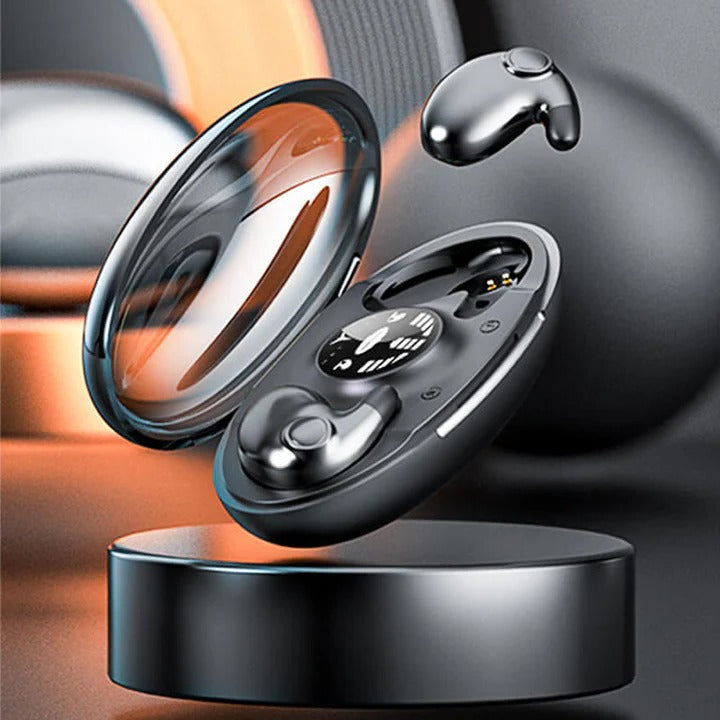 Écouteurs Bluetooth compacts avec micro et étui de recharge