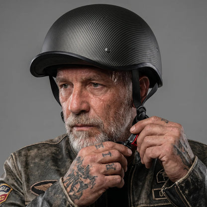 Casque de moto demi-jet classique au design léger | Idéal pour les trajets urbains et les voyages par temps chaud