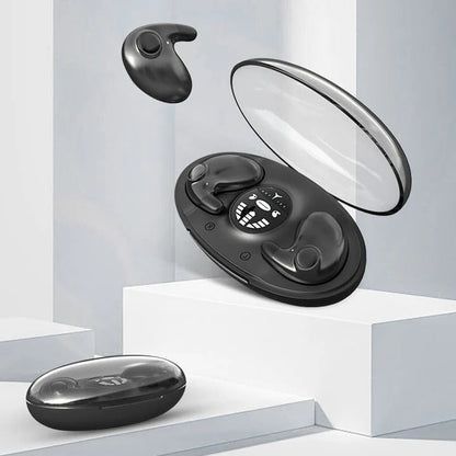Écouteurs Bluetooth compacts avec micro et étui de recharge