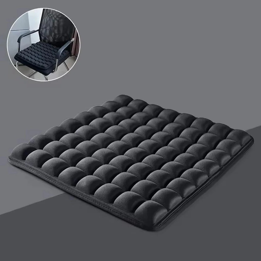 ErgoComfort | Coussin de siège de voyage à fermeté réglable et technologie Aircell | Soutien léger pour les positions assises prolongées