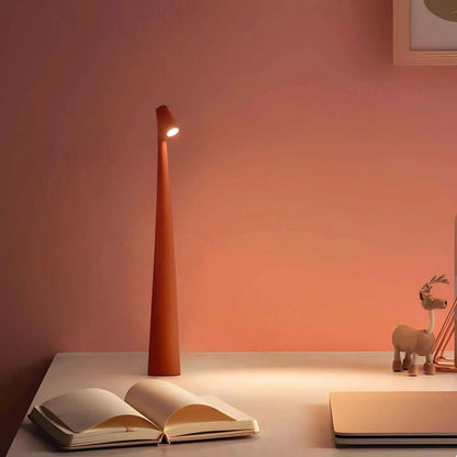 Lampe de bureau portable en métal avec luminosité réglable et port USB
