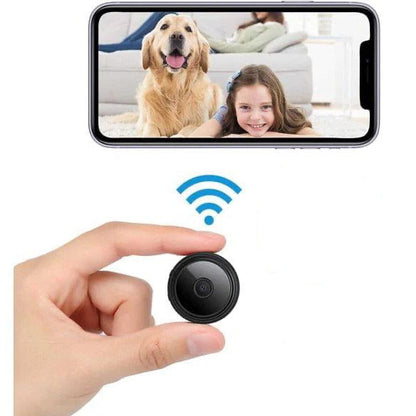 Compact WiFi Security Camera 1080P HD Night Vision Motion Detection Magnetic Mount Two-Way Audio Wireless Indoor Outdoor Home Monitor