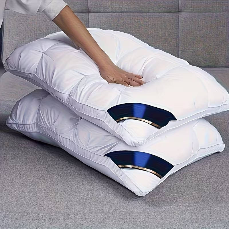 Oreillers de lit matelassés moelleux Garnissage hypoallergénique pour dormeurs latéraux