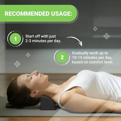 Oreiller cervical ergonomique en mousse à mémoire de forme avec housse amovible