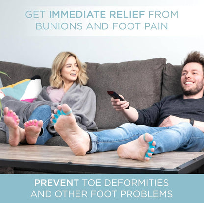 Écarteurs d'orteils en gel souple pour le soulagement des douleurs aux pieds