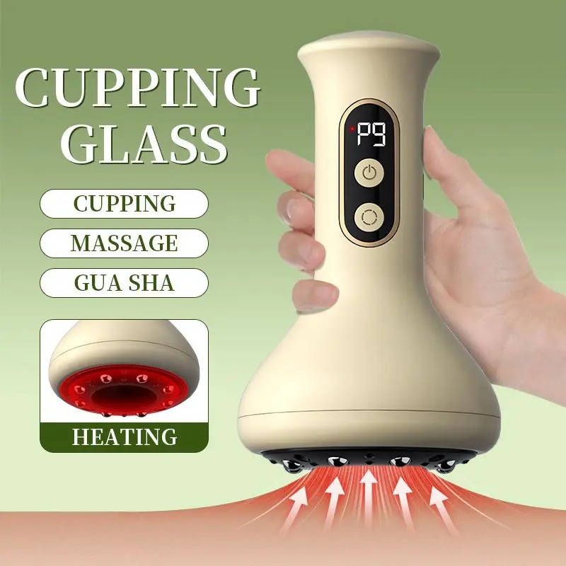 Appareil de massage sous vide 3 en 1 portable avec chaleur et écran LCD