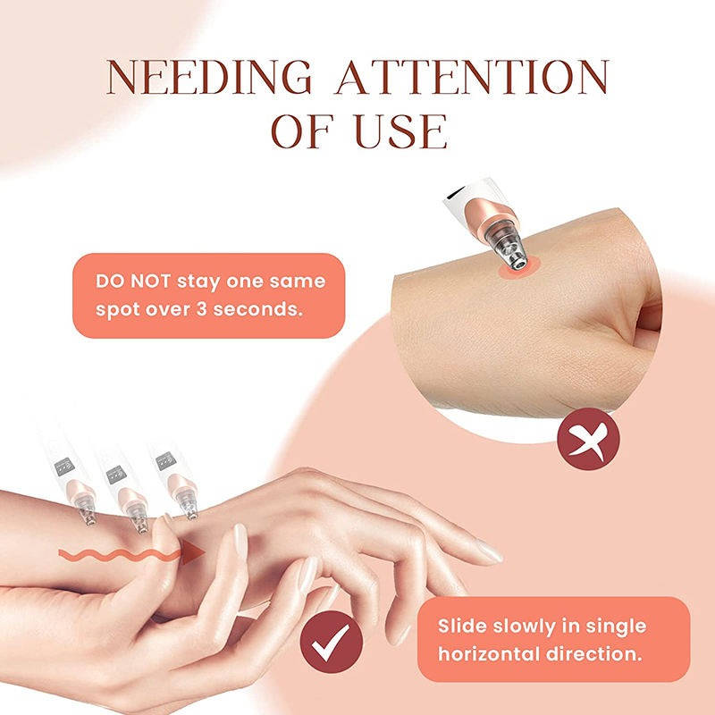 Nettoyant facial portable à aspiration douce